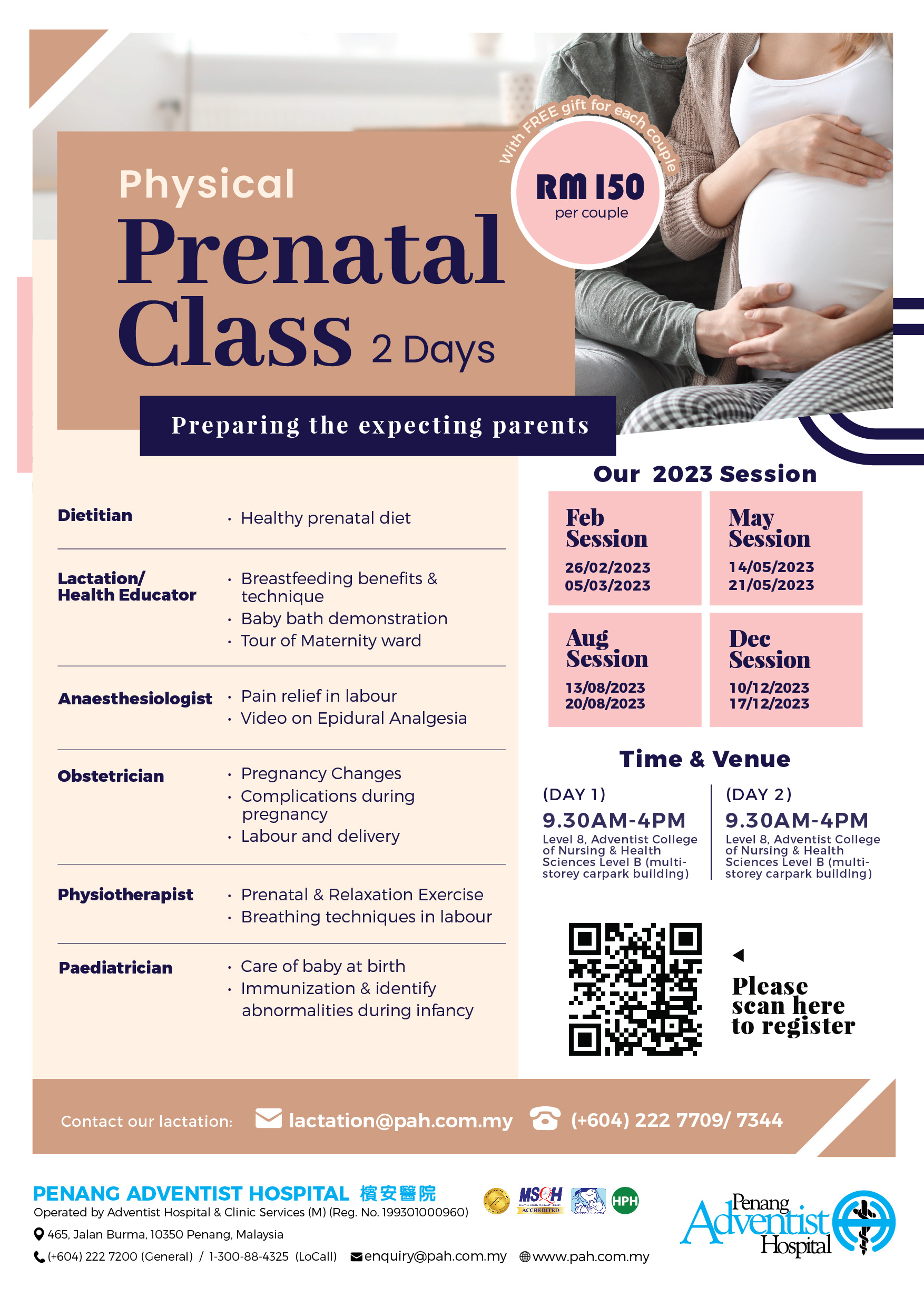 Prenatal Class 2023 - Penang Adventist Hospital
